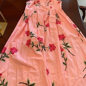 SHEIN curve strapless dress